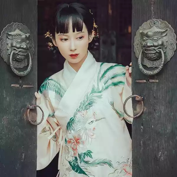 汉服，凤来仪，穿过一次，M码。没有损坏，概...