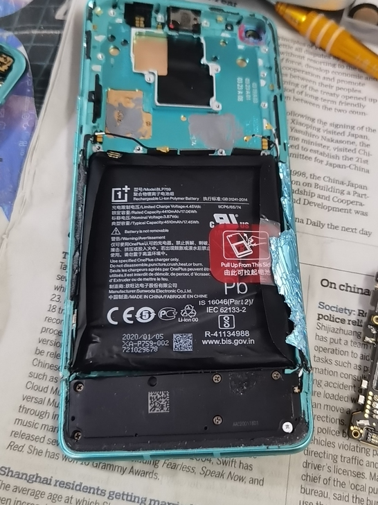 一加8pro尸体机，主板我扣新屏幕测试了，...