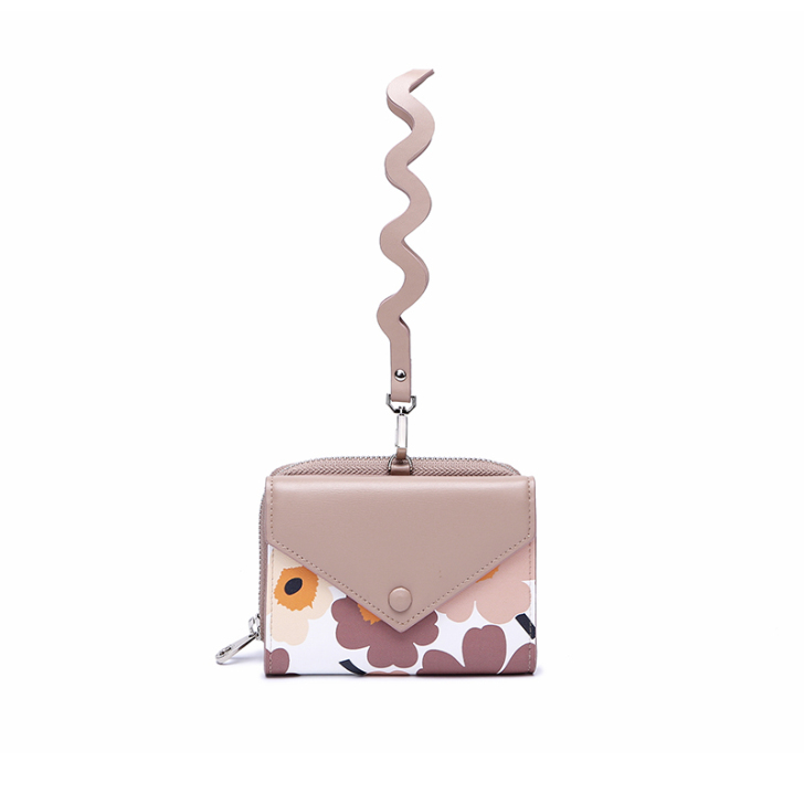 VENUCO钱包女短款个性多功能小清新学生...