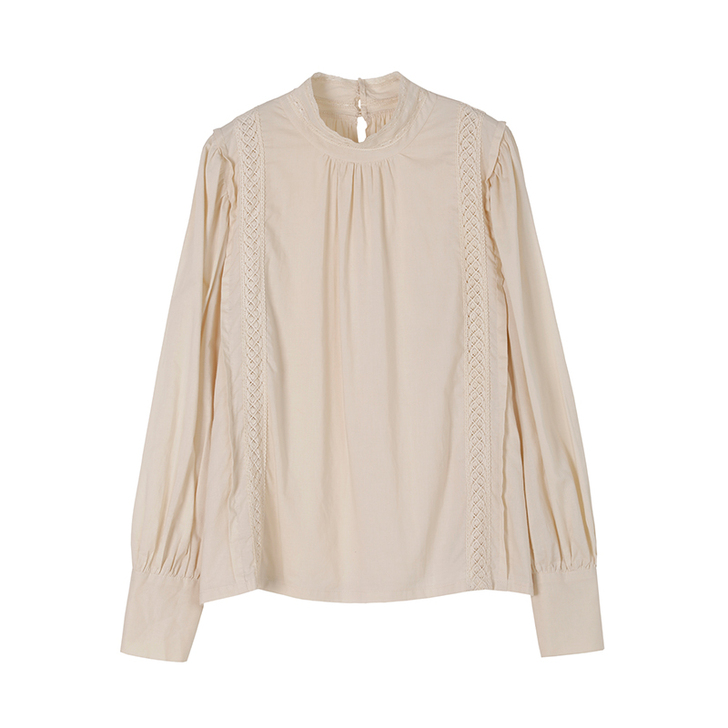 诱卡 蕾丝雪纺衫