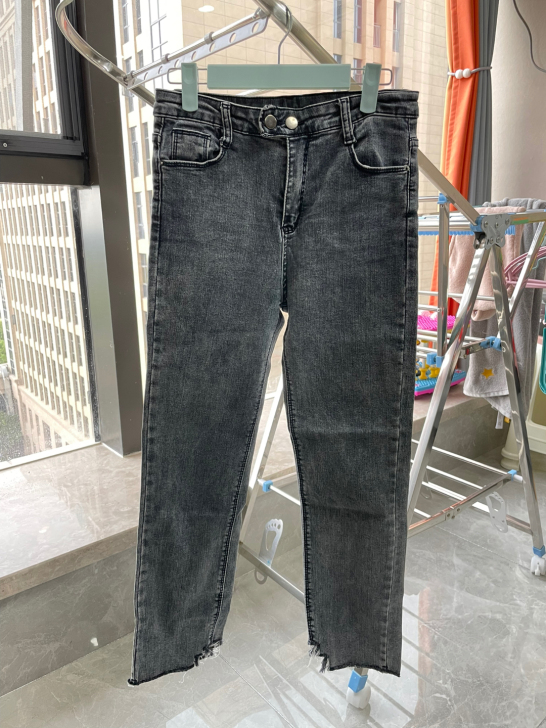 灰色牛仔裤 百搭 L码