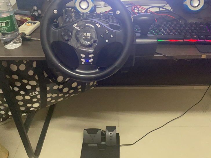 转卖科腾游戏学车一体方向盘 买来玩遨游中国...
