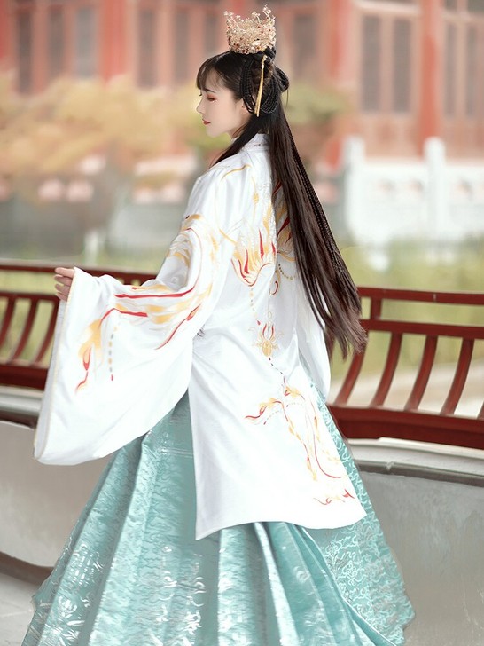 如梦霓裳汉服女明制立领长袄马面裙重工万福金...