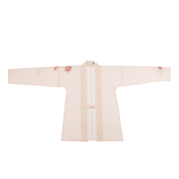 汉尚华莲离琴传统汉服女装彼岸花刺绣对襟褙子...