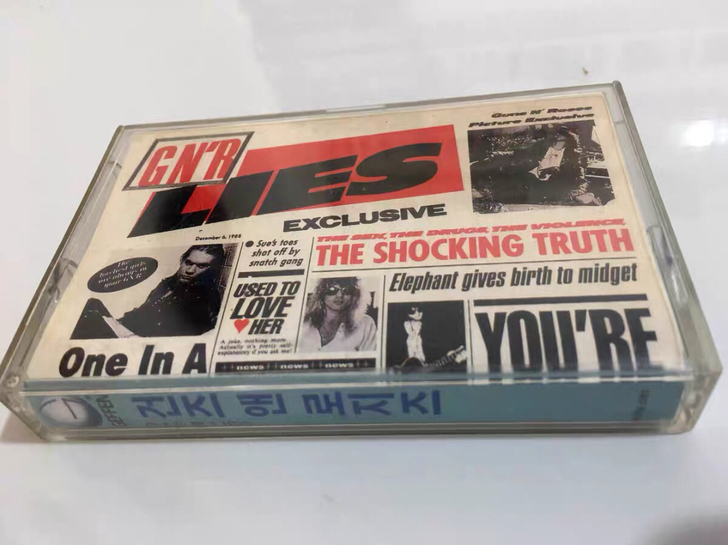 枪花 u2 摇滚乐队 韩版 磁带