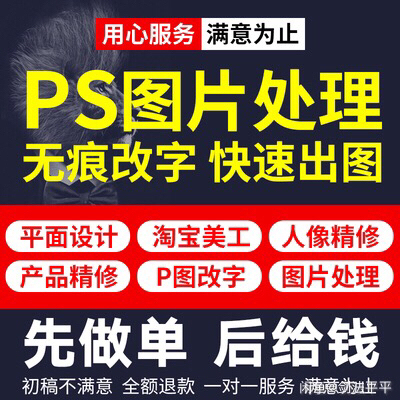 ps图片处理 图片去水印。ps抠图。图片换...