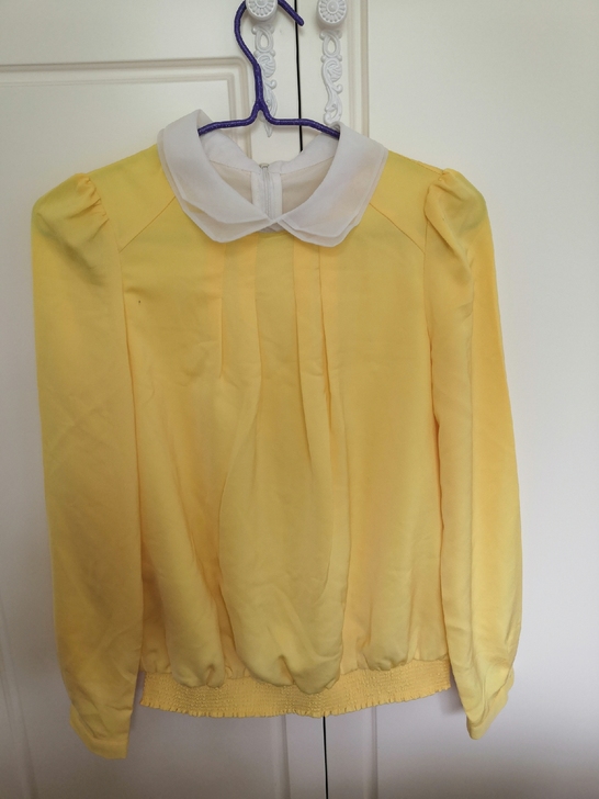 黄色雪纺衫 s码