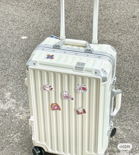 出口日本漫游行李箱铝框拉杆箱男商务登机旅行...