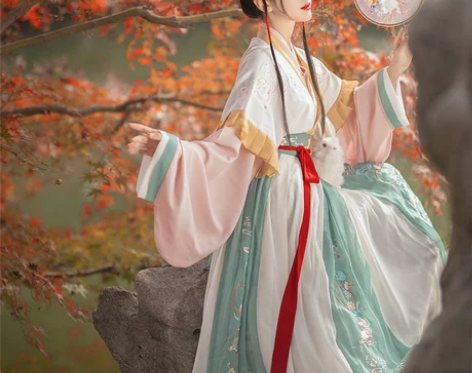 醉雨朵【兔莲语】汉服女正品原创秋冬晋制齐腰...