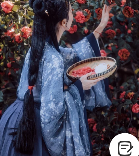 兰若庭汉服 魏晋风广袖交领襦裙 尺码S 有...