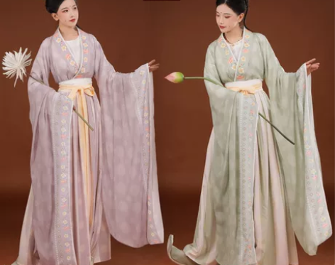 慕晴瑶原创汉服女【碧荷】魏晋制南北朝中国风...