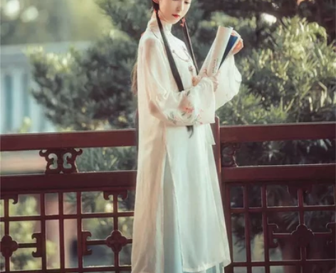 【秒杀超低价】兰若庭汉服海棠春立领纱衫绣花...