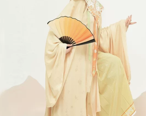 兰若庭汉服  明制 初霁之候雨全套 浅黄色...