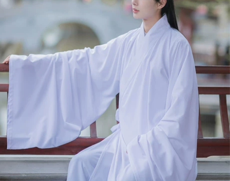 如梦霓裳清越原创汉服男士宋制大袖薄款圆领纱...
