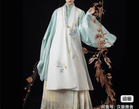 【出租汉服】桔屿【楼兰】原创汉服女明制比甲...