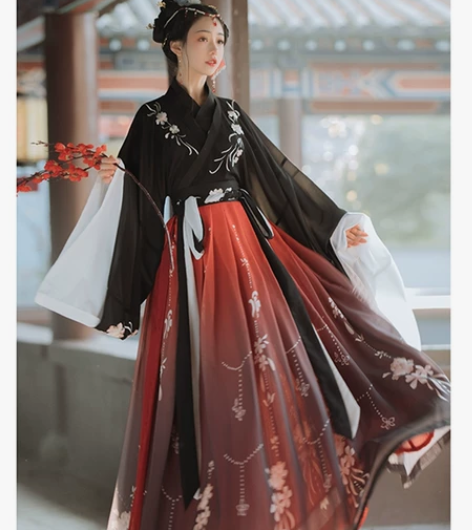 桔屿汉服6米摆，仅试穿过一次，m码，裙子很...