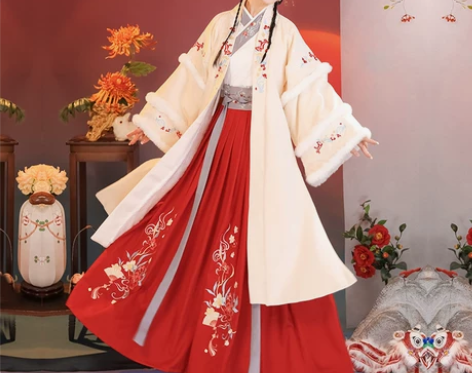 品牌型号 茗月萱  慕雪橙橙 原创汉服女秋...