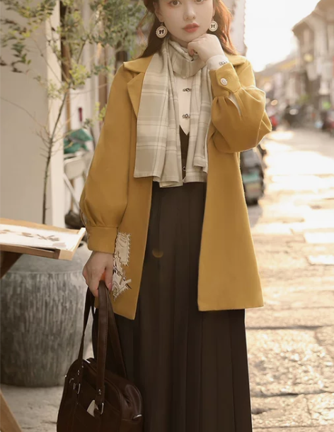 国风正品原创改良汉服女装秋冬季汉元素中国风...