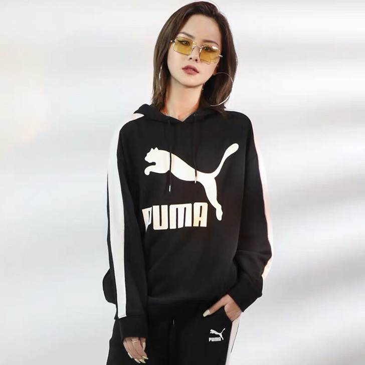 puma彪马女卫衣连帽春季买的，9成新##...
