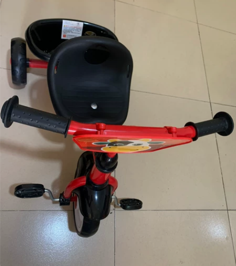 全新二合一小三轮车,有手推杆可推可自己骑,...