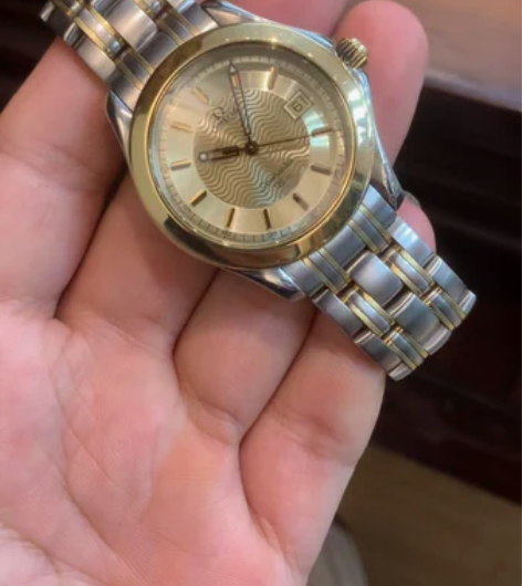 刚收欧米家间金海马石英表几千块带走[让我看...