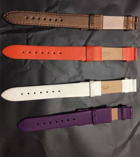 全新包邮18号北京手表厂原厂Logo绢带紫...