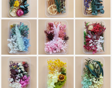 DIY混装干花盒混合手工花材包干花材料包真...