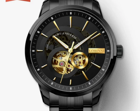 罗宾尼全自动机械手表2018潮名牌时尚款防...