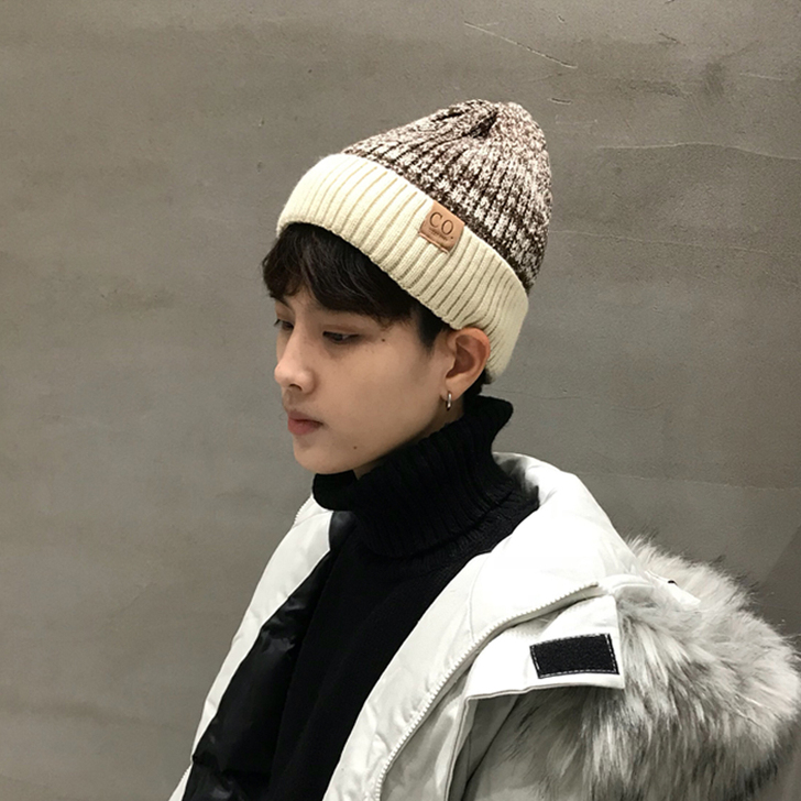 帽子男潮秋冬天韩版加绒保暖针织帽男毛线帽男...