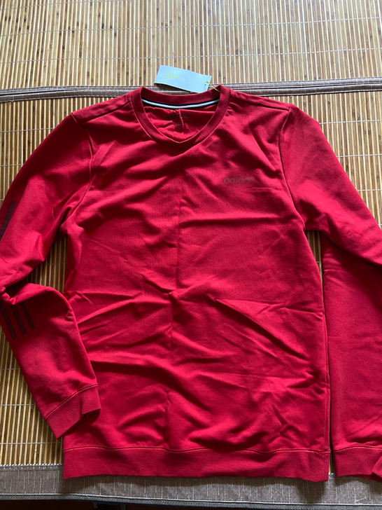 Adidas阿迪达斯红色运动长袖外套