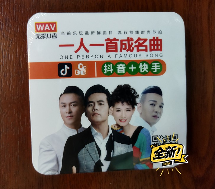 全新U盘 一人一首成名曲 抖音+快手 WA...