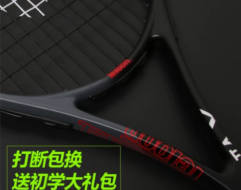 正品天龙旗舰店网球拍初学者大学生碳素单人带...