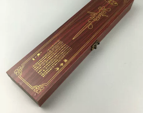 精品高档3支装实木毛笔礼盒收纳盒 包装盒子...