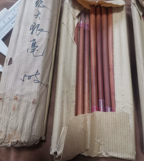 老毛笔，特级大狼毫毛笔，品相尺寸如图1包1...