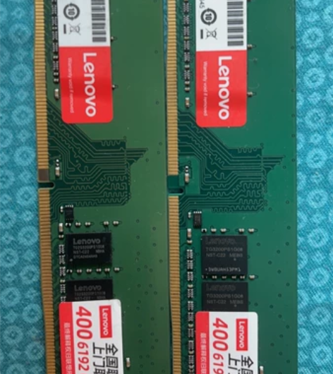 这两个内存条 一个是联想的，一个是三鑫的 ...