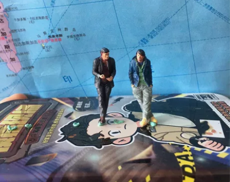 1/43速度与激情车手韩先生场景搭配模型人...