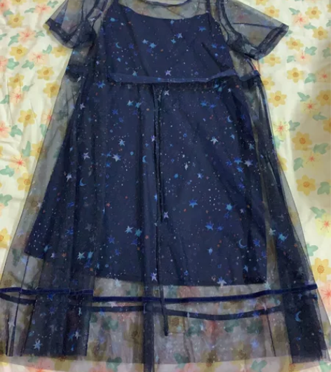 MISSOUL星空梦幻连衣裙 尺码:M 两...