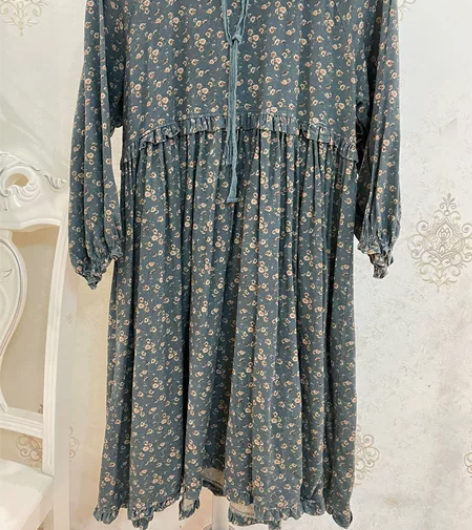 连衣裙初高中学生文艺成人皆可 文艺森系连衣...