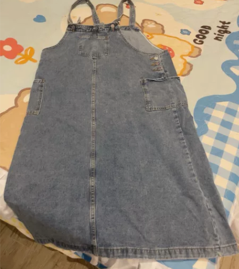 牛仔背带裙 胸围115以内可穿 臀围120...