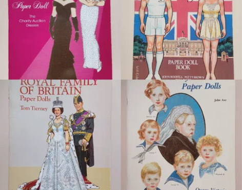 戴安娜王妃英国皇室换装纸娃娃paper d...