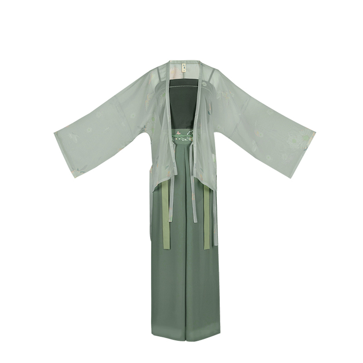 池夏 夏至 青雏全新三件套 ，裤子吊牌不在...