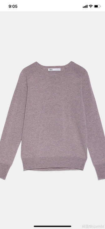 zara 羊绒衫 如图两种颜色,s(165...