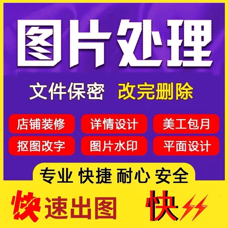 P图 改数字 去水印  改尺寸等 图片处理...