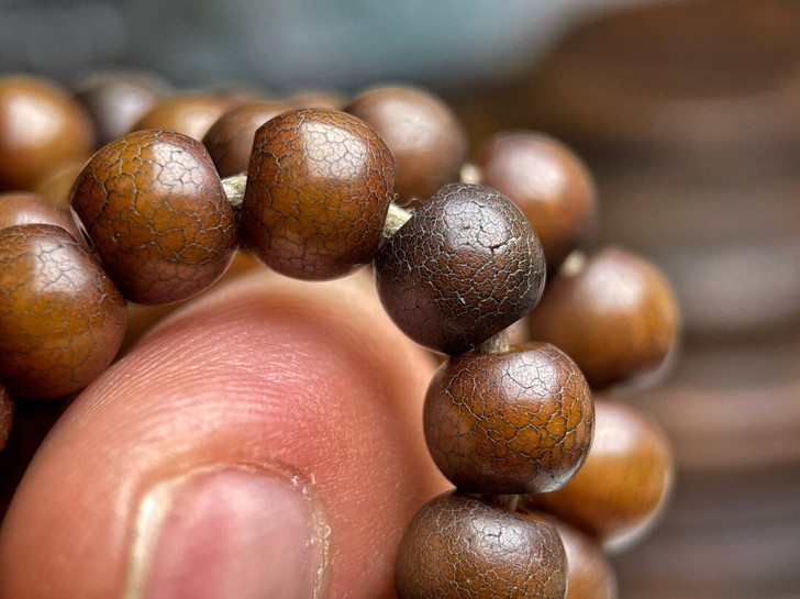 #藏传爆老菩提根念珠