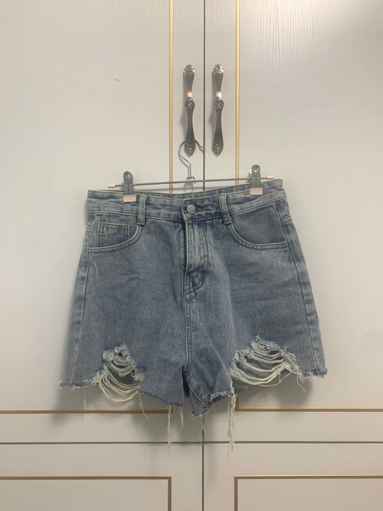仅试穿牛仔短裤m