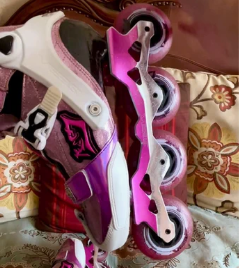 米高溜冰鞋儿童轮滑鞋直排轮旱冰鞋花式平花鞋...