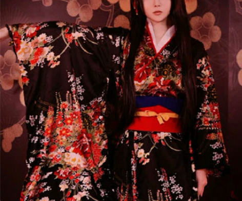 【全新包邮】动漫地狱少女阎魔爱cos振袖和...