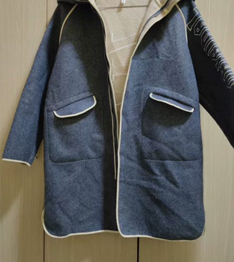 双面呢子外套m码，胸围116，穿一洗一 借...