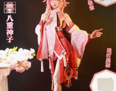 【原神八重神子cos出租】 衣服+造型假毛...
