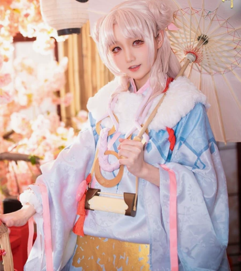 次元依缘结神稚雪缱绻L36 假发+衣服+饰...